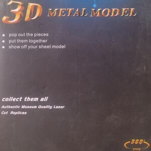 NEW!💯 CLASSIC 80's TRANSFORMER SOUNDWAVE 3D METAL MODEL BUILDING ART KIT! 14+UP
